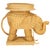Wood Balford Elephant Rattan Accent Table in Natural For Sale - Image 7 of 9