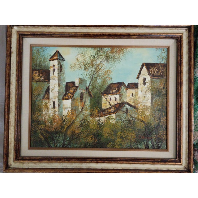 Mid 20th Century Original Oil Painting Signed by Artist T. Dennis, Framed For Sale - Image 11 of 12