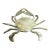 Vintage Articulated Brass Crab Ashtray For Sale