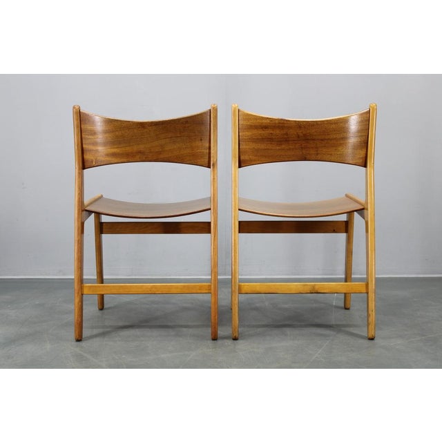 Mid-Century Danish Dining Chairs in Afzélie and Beech, 1960s, Set of 4 For Sale - Image 18 of 18