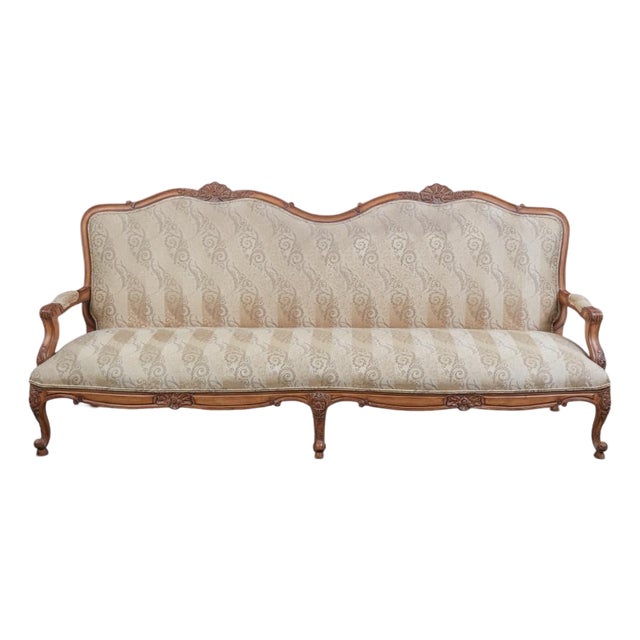 Mid 20th Century Louis XV Style Upholstered Sofa For Sale