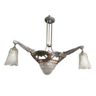 Art Deco Chandelier, 1930 For Sale