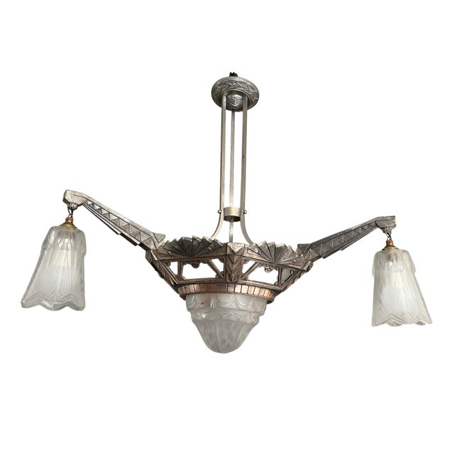 Art Deco Chandelier, 1930 For Sale