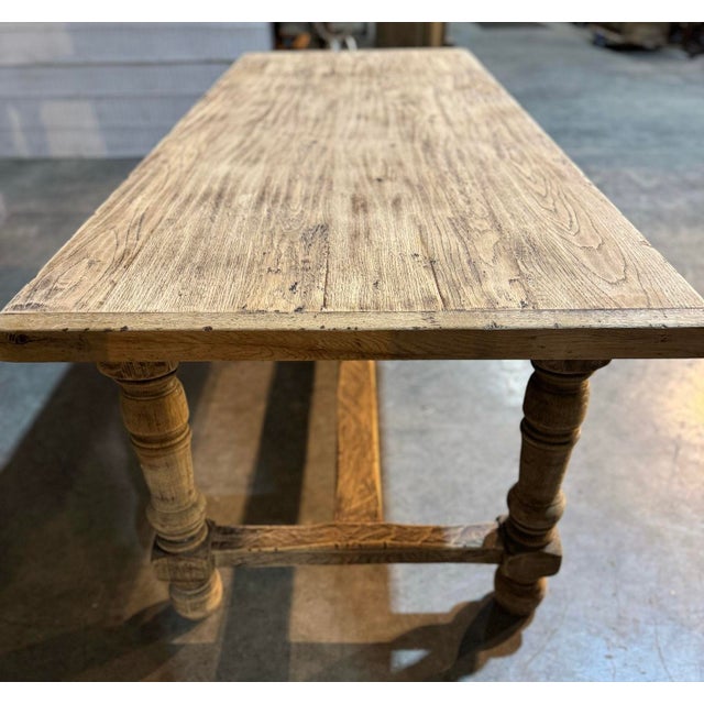French Oak Farmhouse Dining Table, 1920s For Sale - Image 17 of 18