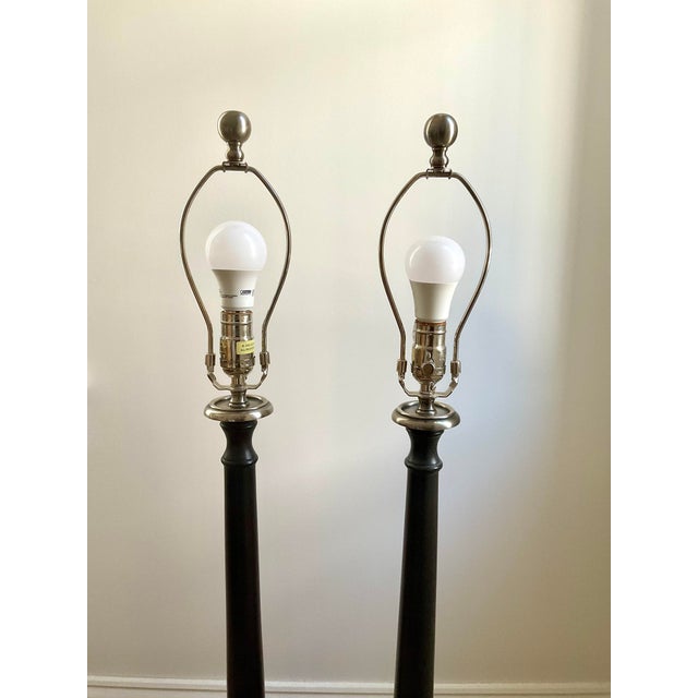 Contemporary Tall Console Lamps - a Pair For Sale In New York - Image 6 of 12