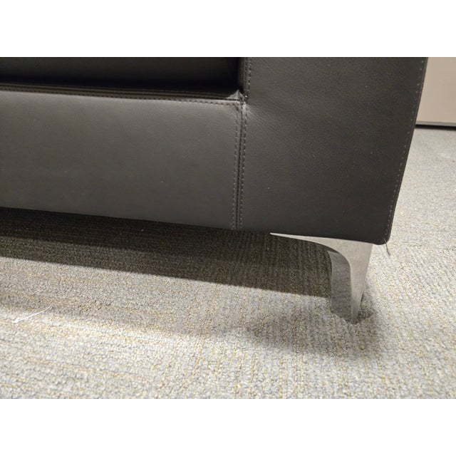 Black Bernhardt Design Calibra .02 Lounge Chair in Black Leather - A Pair For Sale - Image 8 of 8