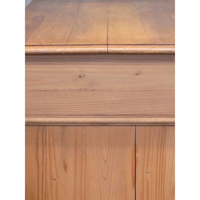 Vintage German Natural Pine Tall Cabinet Cupboard For Sale - Image 14 of 17