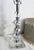 Vintage Glass Ball Lamp + Shabby Chic Shade For Sale - Image 11 of 15