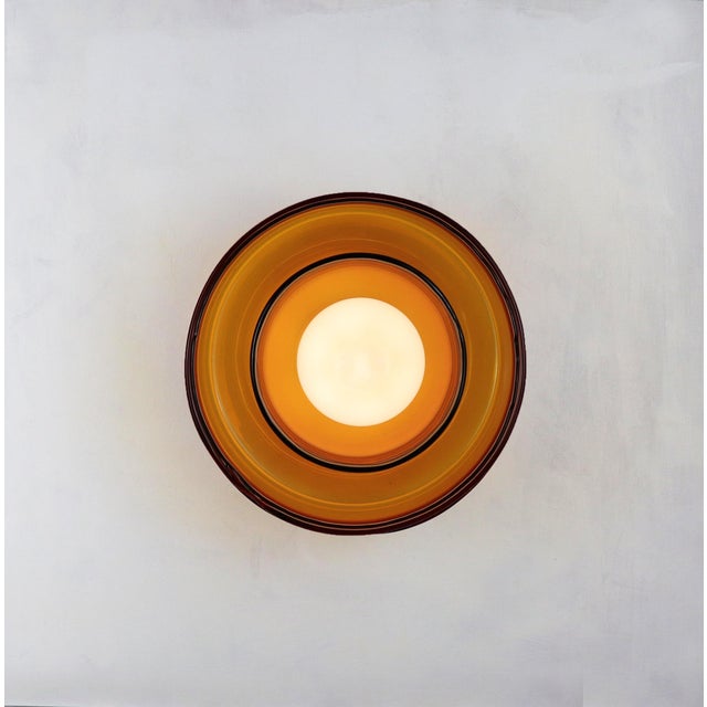 Dual-Shade Glass Wall Lamp by Naama Hofman For Sale - Image 4 of 5