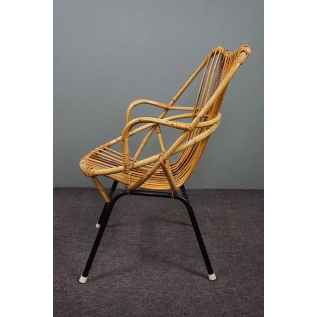 Rattan Armchair from Rohé Noordwolde For Sale - Image 5 of 8