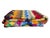 Mid Century Modern Multicolor Handcrafted Crocheted Afghan Throw Blanket For Sale - Image 13 of 15