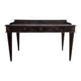 Century Furniture Monarch Collection Waxed Chinoiserie Writing Desk With Storage For Sale
