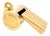 Vintage 18k Yellow Gold Whistle Charm, Pendant For Sale