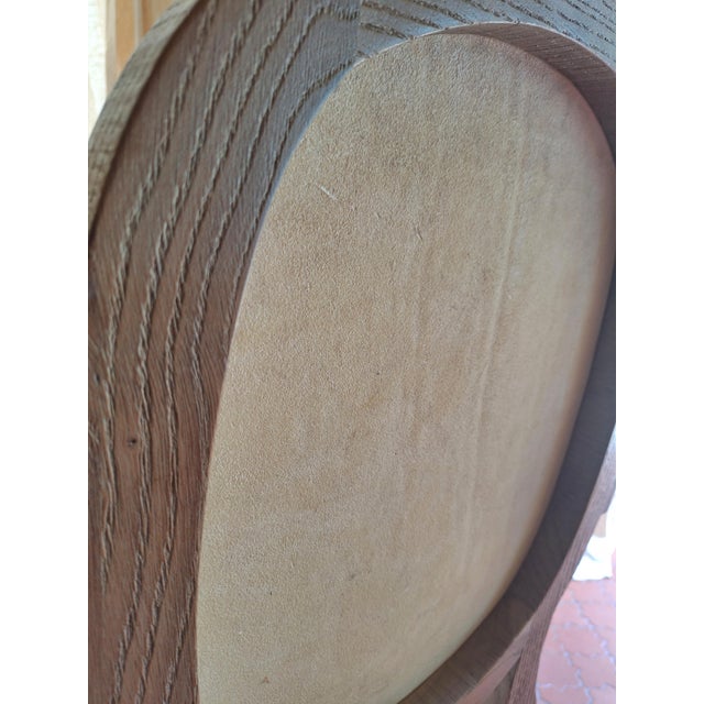 Linen Pair of Gaucha Arm Chairs in the Style of Paola Navone For Sale - Image 8 of 10