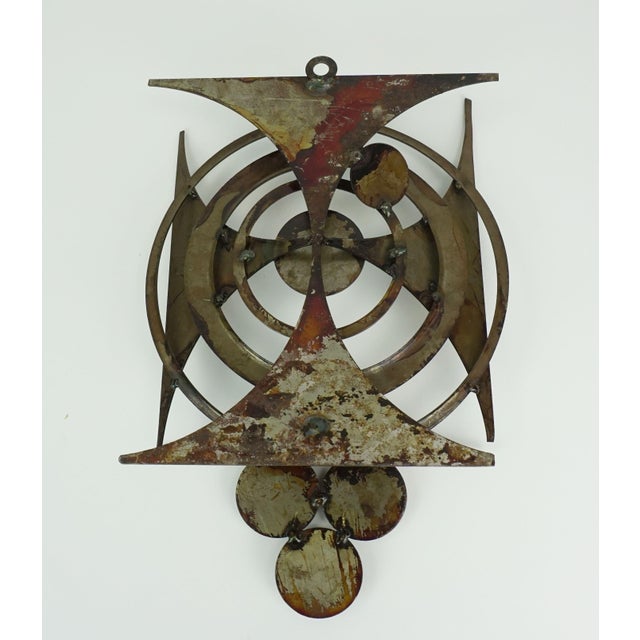 Mid-Century Modern Brutalist Wall Candleholder in Iron from Henrik Horst, 1970s For Sale - Image 6 of 11