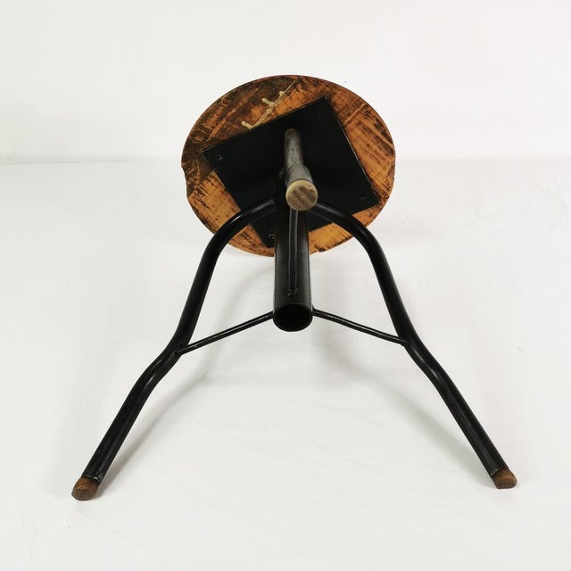 Bauhaus Swivel Stool, 1960s For Sale - Image 9 of 11