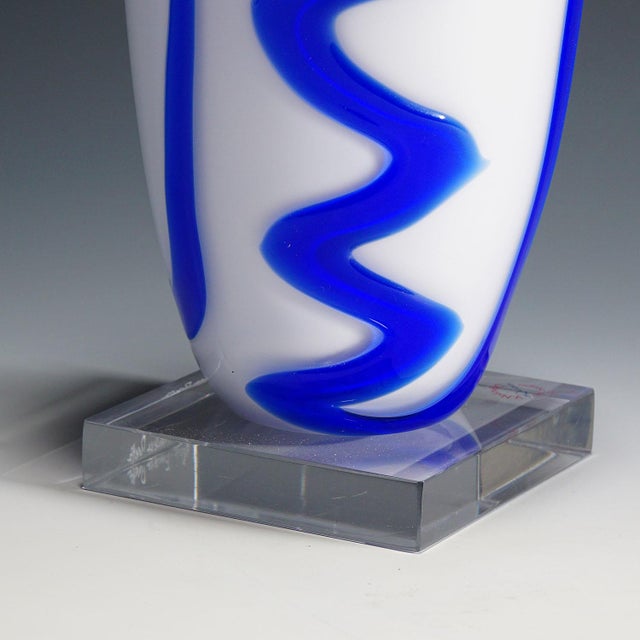V. Nason & Co. Large Murano Art Glass Vase by Francesca Rosella for v. Nason & C. For Sale - Image 4 of 7