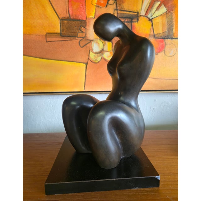 Bronze Female by Leon Bronstein-Signed For Sale - Image 4 of 7