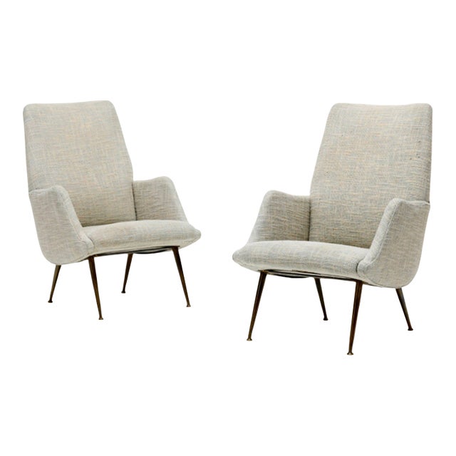 Carlo De Carli - Armchairs (Pair) c. 1955 For Sale