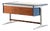 Mid-Century Desk in Aluminum, Lacquer, Laminate and Teak attributed to George Nelson, 1960s For Sale