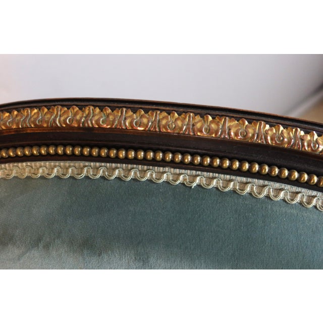 Napoleon III Painted Wood Living Room Set, 1800s, Set of 5 For Sale - Image 3 of 16