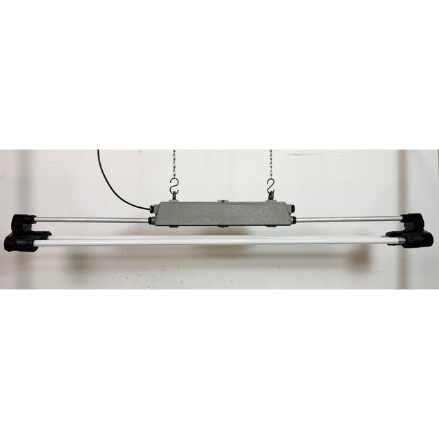 Industrial Grey Tube Light from Elektrosvit, 1970s For Sale - Image 4 of 18