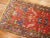 Red Early 20th Century Antique Heriz Runner - 3'7" x 7'7" For Sale - Image 8 of 9