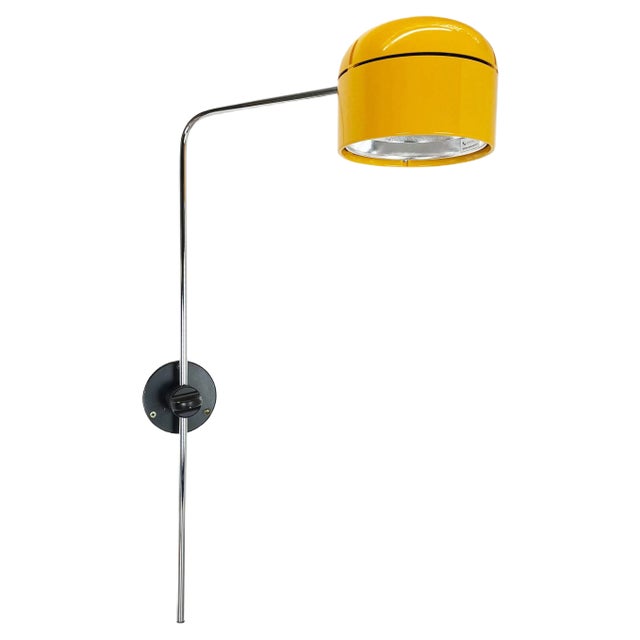 Space Age German Yellow Wall Light from Staff For Sale