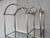 1960s Vintage Brass Étagère Arched Glass Display Shelf With Three + Four Shelves For Sale - Image 5 of 9