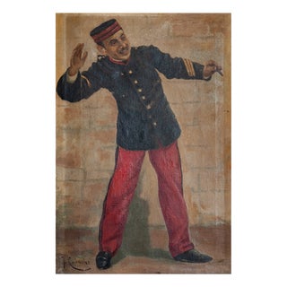 J. Cusachs, Young Private, 1890s-1900s, Oil on Canvas For Sale