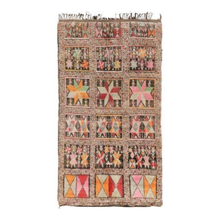 Vintage Moroccan Berber Wool Rug With Geometric Design by Rug & Kilim, 1950-1959 For Sale
