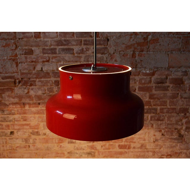Mid-Century Pendant Light attributed to A. Pehrson for Ateljé Lyktan, Sweden, 1950s For Sale - Image 11 of 13