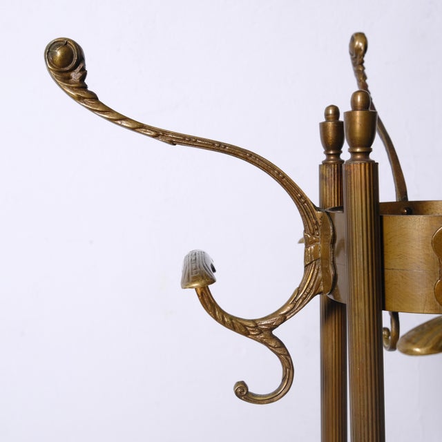 Hollywood Regency Metal Alloy Coat Rack, 1940s For Sale - Image 11 of 18