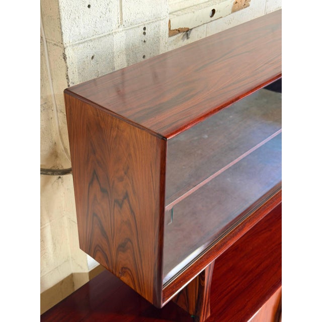 Wood Arne Vodder Rosewood Sideboard Credenza With Hutch Vintage Danish Mid-Century Modern For Sale - Image 7 of 16