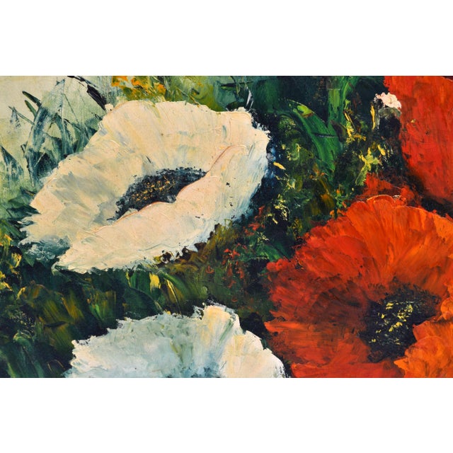 Impressionist Vintage Jack Hammell Flowers Oil Painting For Sale - Image 3 of 6