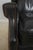 Frontgate Black Leather High Quality Club Wing Chair For Sale - Image 16 of 18