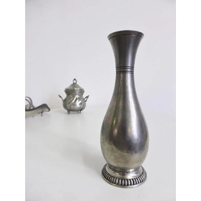 Handmade Pewter Items, 1960s, Set of 4 For Sale - Image 12 of 17