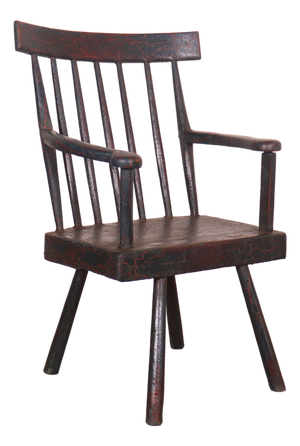 Irish Painted Primitive Chair