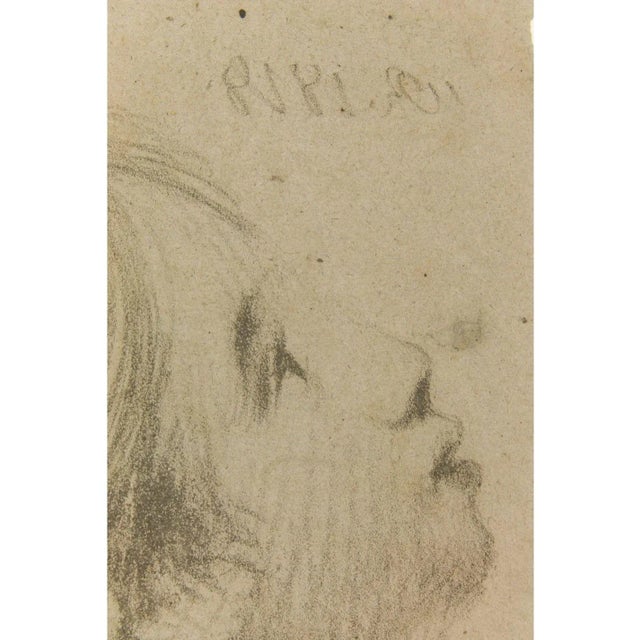 Wilhelm Reuter (1768 Hildesheim - 1834 Berlin): Woman's head, 1818, Crayon mannerTechnique: Crayon manner on Paper...