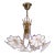 Petite Murano Vintage Chandelier White Flowers, 1970 For Sale