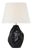 AERIN by Visual Comfort Signature Rocco 27" Table Lamp in Black with Linen Shade For Sale