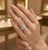 Silver Natural Marquise Diamond 1.30cts & Diamond 0.55cts Ring in 18k Gold For Sale - Image 8 of 8