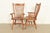 Stickley Style American Colonial Solid Oak Spindle Back Windsor Armchairs, Pair For Sale - Image 12 of 15