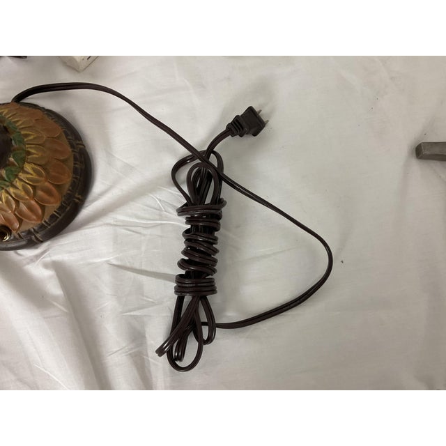 Contemporary Hand Painted Parrot Lamps With Grass Shades For Sale - Image 13 of 13