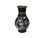 Vintage Metal Black Paint Mother of Pearl Double Dragon Art Vase For Sale - Image 4 of 12