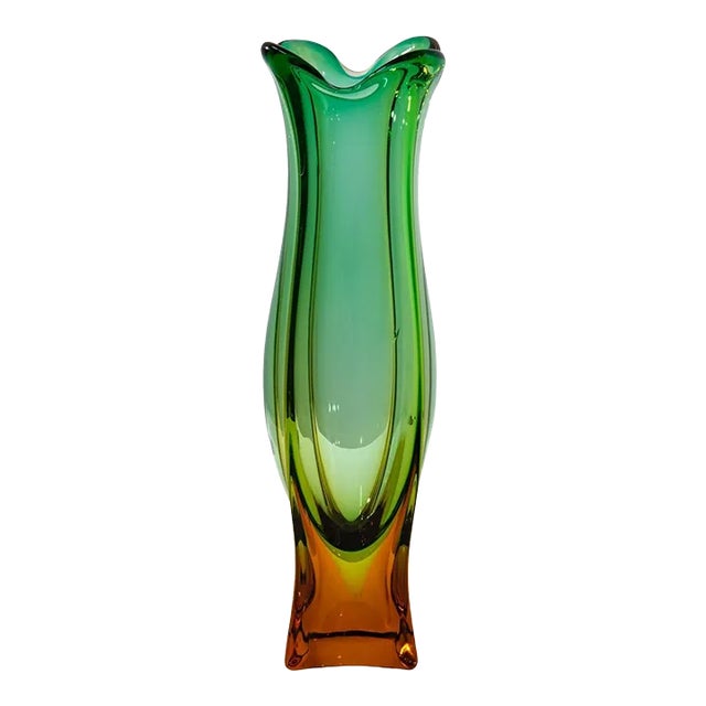 1960s Italian Murano Glass Vase For Sale