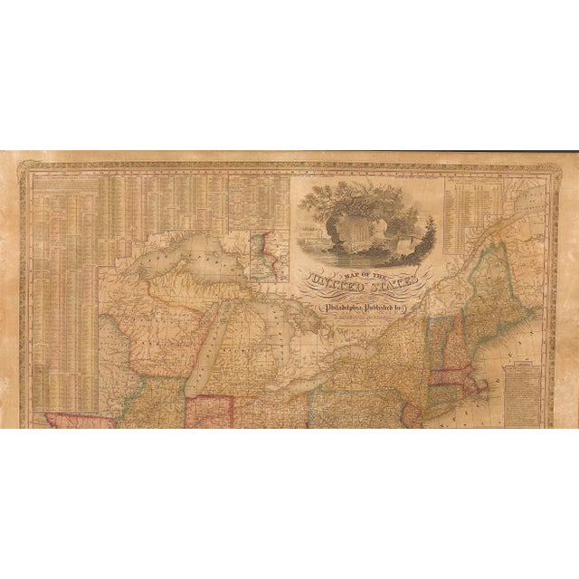 1842 Wall Map of United States, Engraved by J. H. Young, Published by S. A. Mitchell For Sale - Image 4 of 7