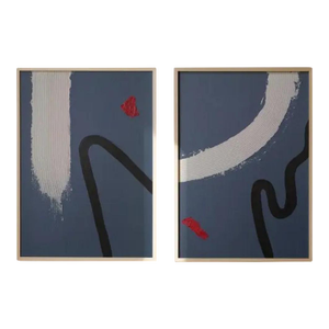 2023 Margot Sinclair Original Abstracts, Framed Pair