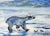 Late 20th Century Polar Bear Painting by Simon Michael For Sale - Image 4 of 4