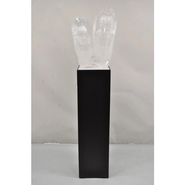 Michael Wilkinson "Crystal Vision" 1999 Signed Acrylic Sculpture on Pedestal For Sale In Philadelphia - Image 6 of 13